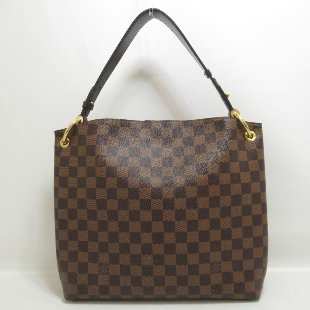 Louis Vuitton Graceful PM Shoulder Bag Canvas Damier Brown